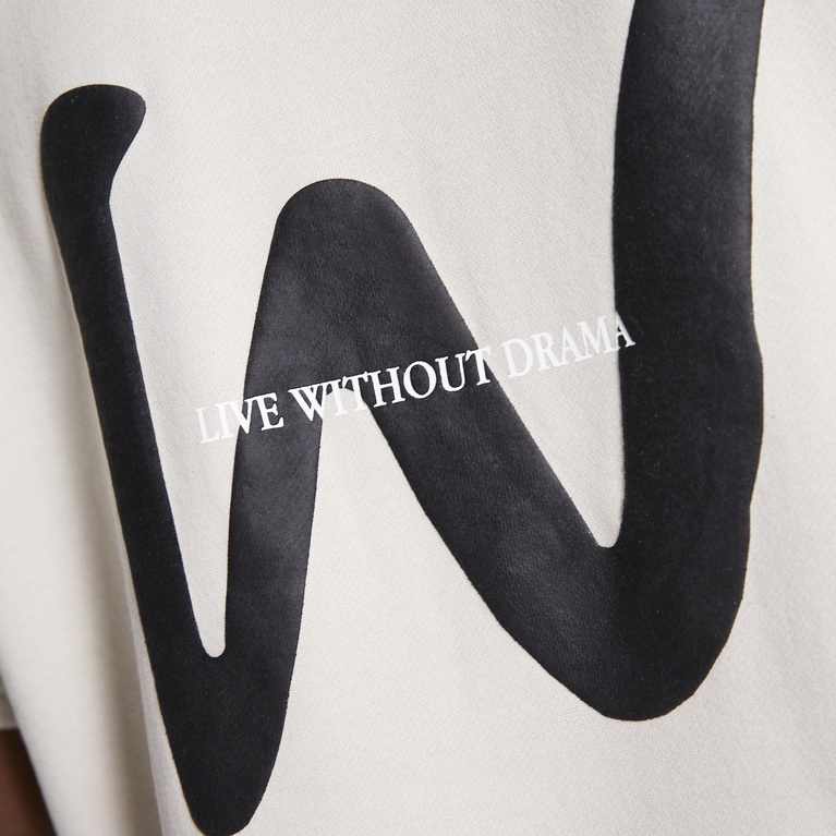 Printed sweat tee "Again"